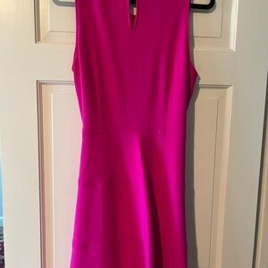 Bright pink sleeveless dress